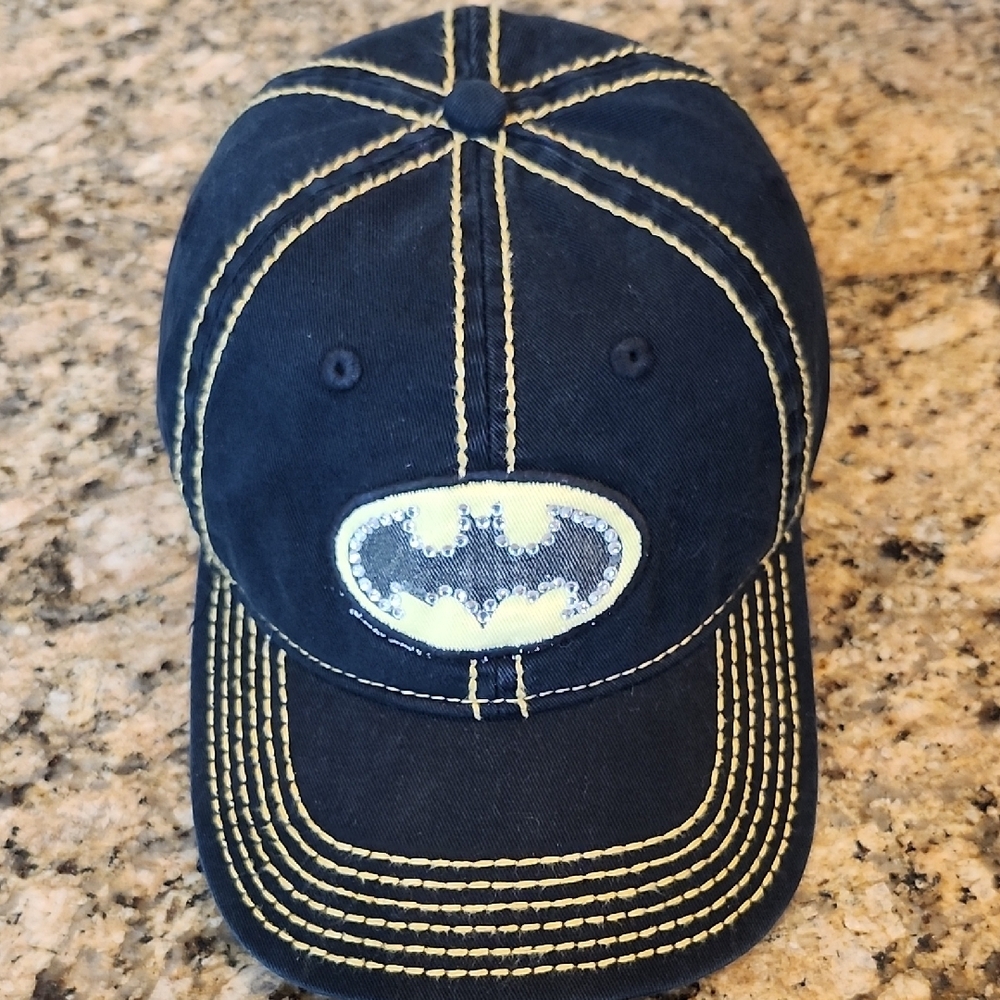 Batman Yellow and Black Hat with Iconic Logo‎